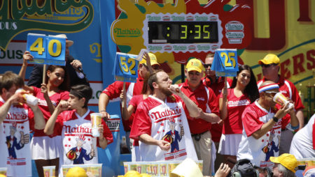 You Can Now Bet on the Nathan’s Famous 4th of July Hot Dog Eating Contest
